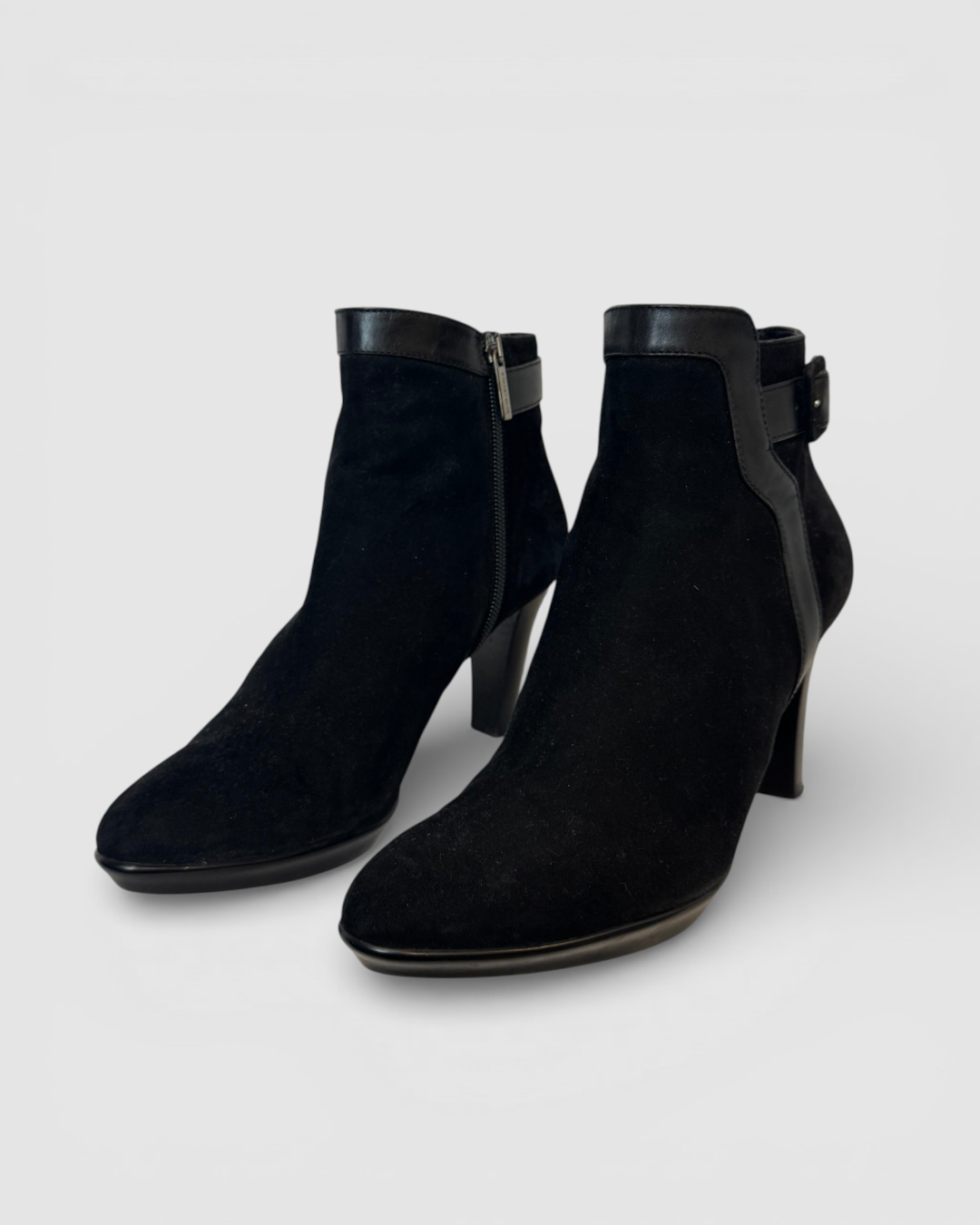 Aquatalia Suede Leather Heel Ankle Boot