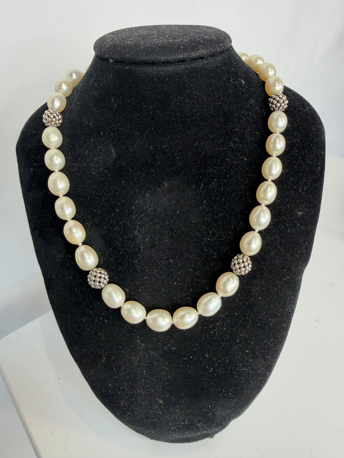 Lagos Sterling Silver & Pearl Necklace