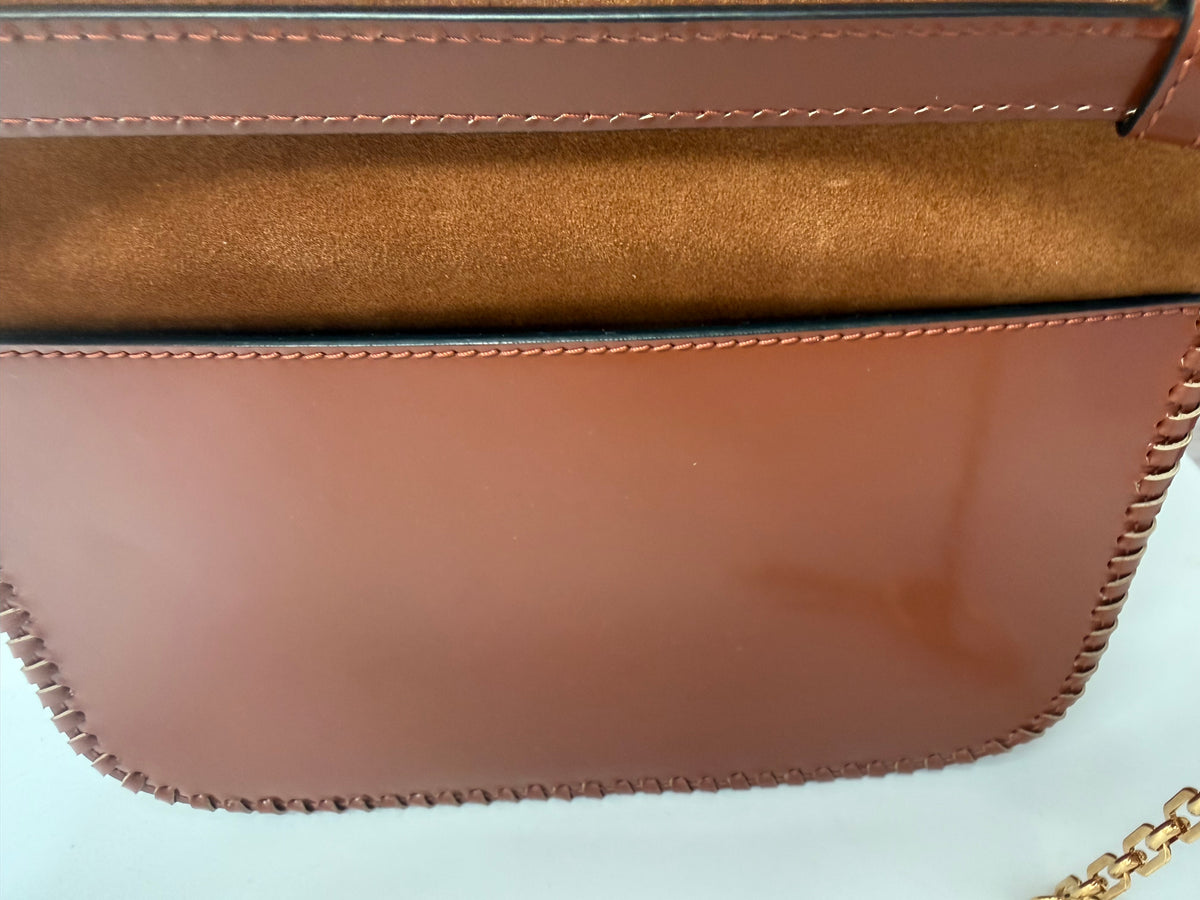 JW Anderson Brown Leather & Suede Crossbody Messenger Bag NWT