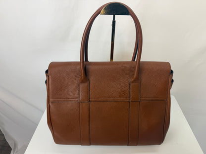 Mulberry Bayswater Oak Small Classic Grain Leather Top Handle