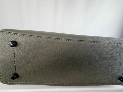 Coach Army Green Bucket Bag w/ Gun Metal Hardware