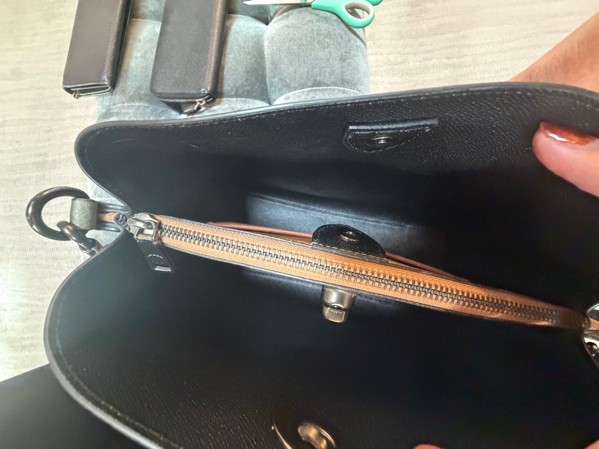 Coach Army Green Bucket Bag w/ Gun Metal Hardware