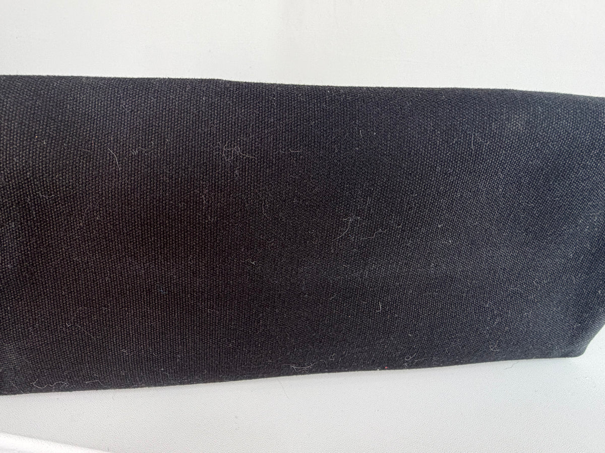 Polo Ralph Lauren Black Canvas Tote Bag w/ Large Woven Logo
