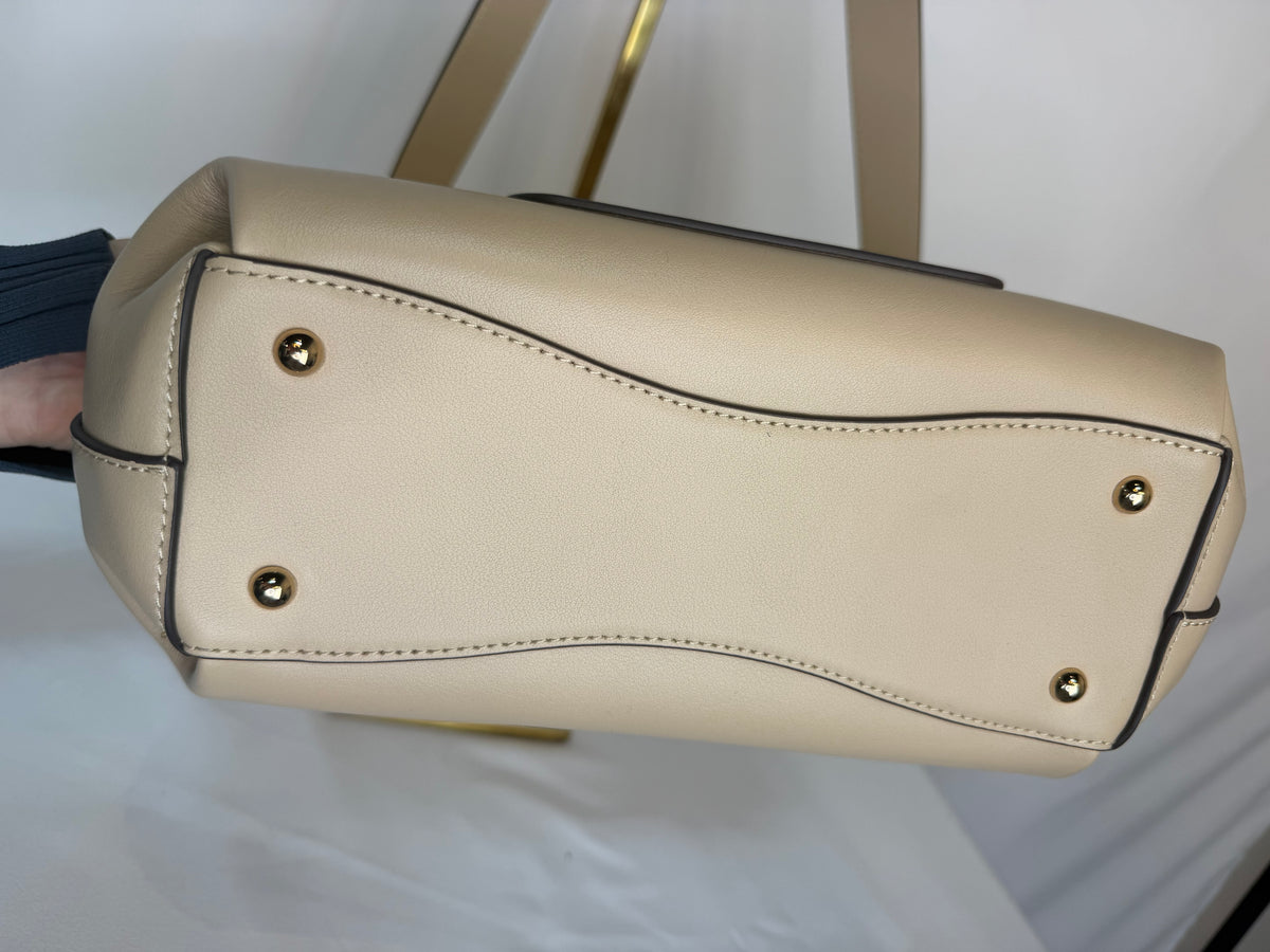 Rag & Bone Beige Leather Flap Front Shoulder Bag