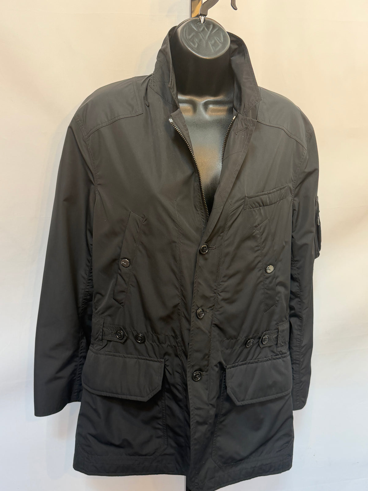 Ralph Lauren Black Zip Up Windbreaker w/ Multiple Pockets