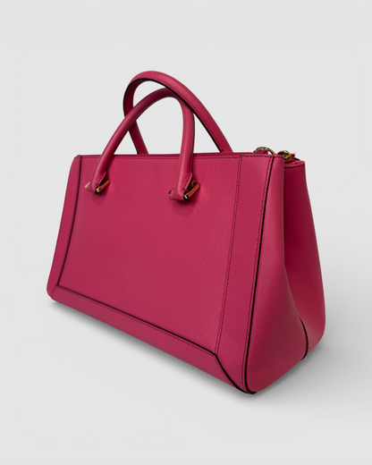MCM Fuchsia Pink "Nuovo" Leather Tote