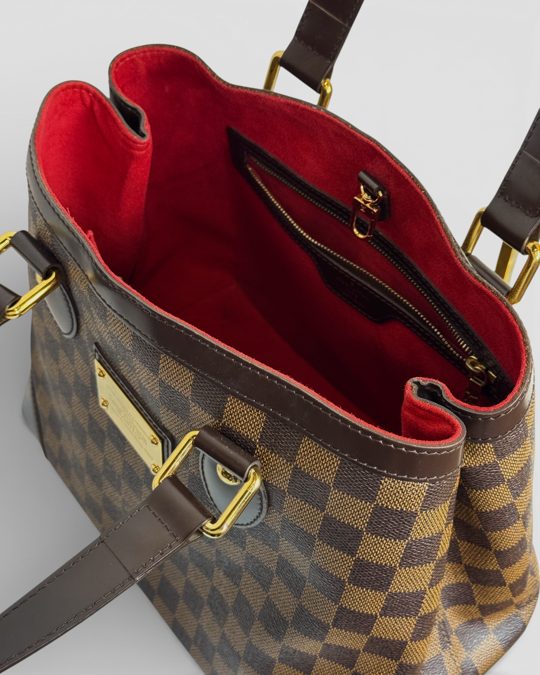 Louis Vuitton Damier Ebene Canvas Hampstead PM Tote Bag