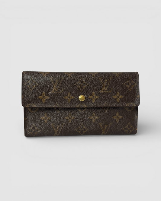 Louis Vuitton Brown Monogram Trifold Wallet