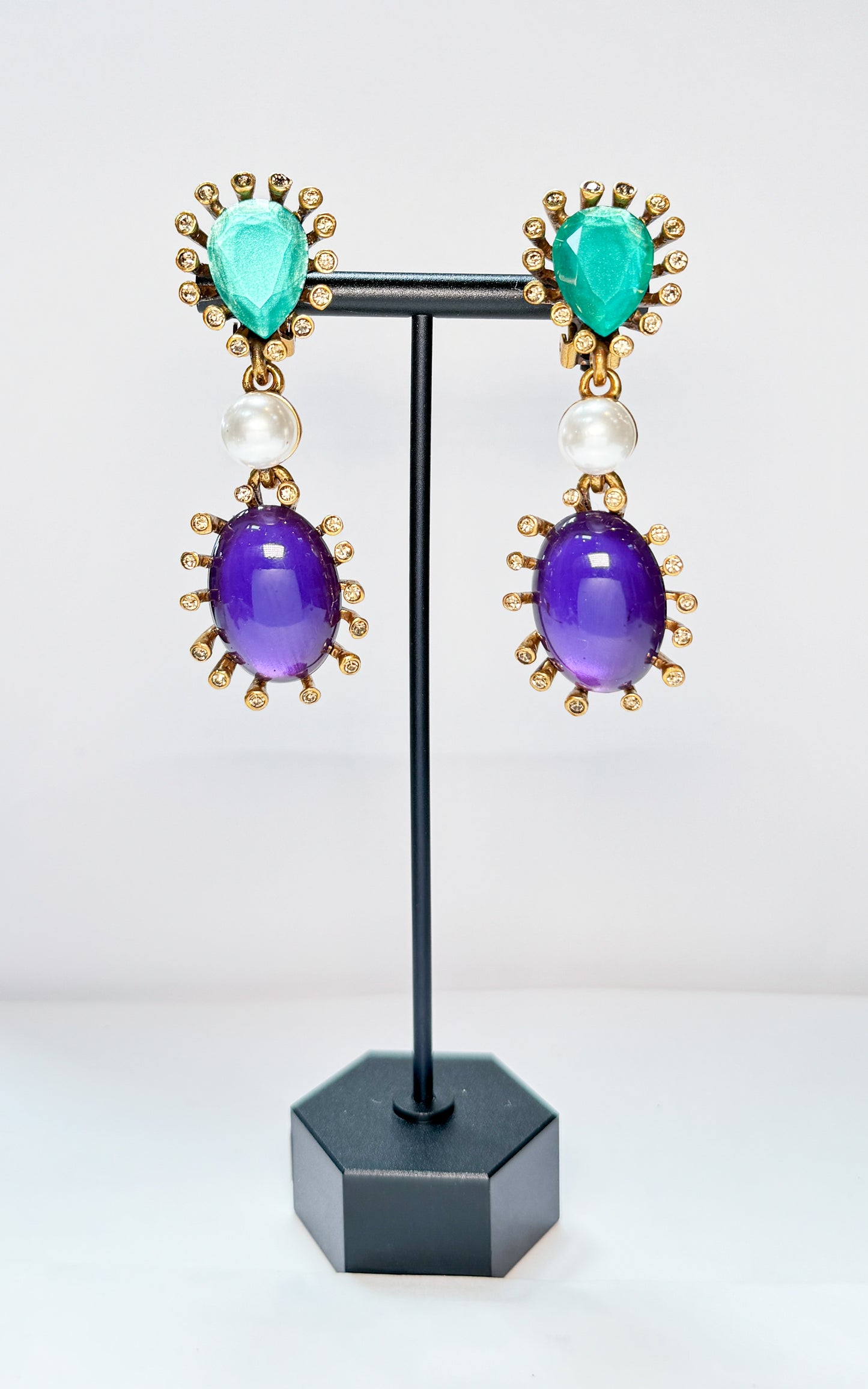 Oscar De La Renta Statment Earrings