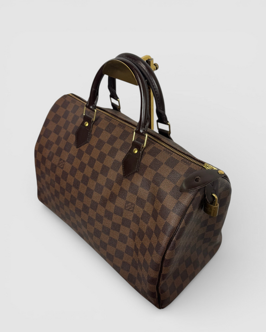 Louis Vuitton Brown Damier Ebene Canvas Speedy 35