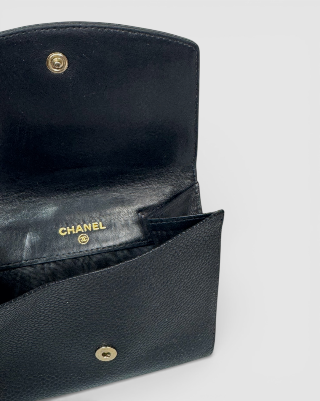 Chanel Black Caviar Bifold Wallet