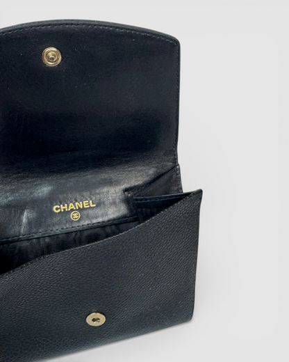 Chanel Black Caviar Bifold Wallet