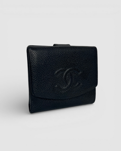 Chanel Black Caviar Bifold Wallet