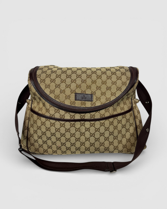Gucci Monogram GG Canvas Diaper Bag