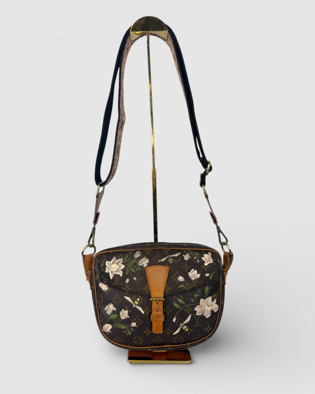 Louis Vuitton Monogram Jeune Fille Custom Floral & Bee Paint