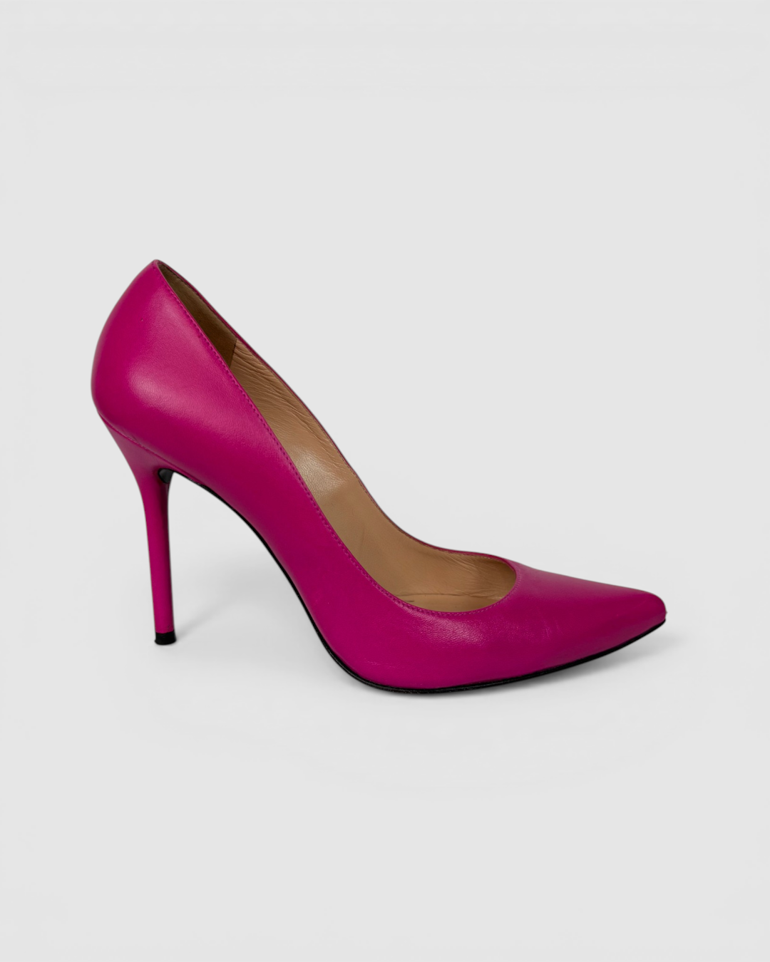 Stuart Weitzman Leather Pink Pointed Toe Pumps