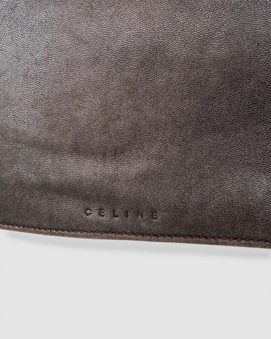 Celine Leather Brown Zip & Flap Over Shoulder/Crossbody Messenger Bag