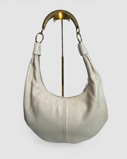 Walter Baker Leather Beige Boho Gold Shoulder Hardware Bag