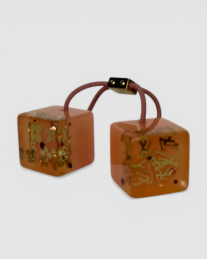 Louis Vuitton Pink Gold Confetti Hair Cubes