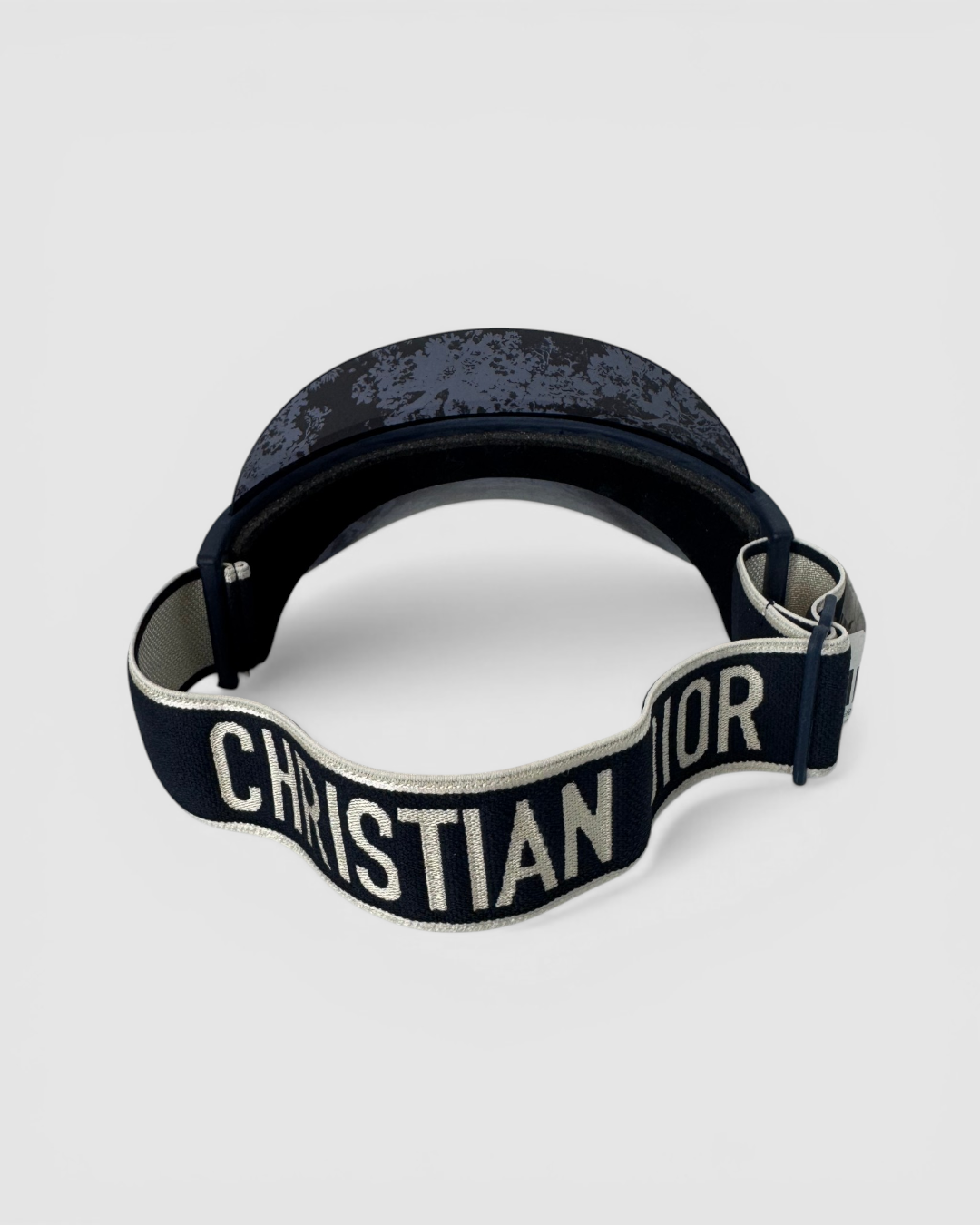 COMES WITH BOX - Christian Dior Black & Navy PVC Visor