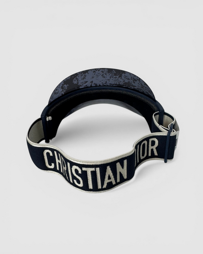 COMES WITH BOX - Christian Dior Black & Navy PVC Visor