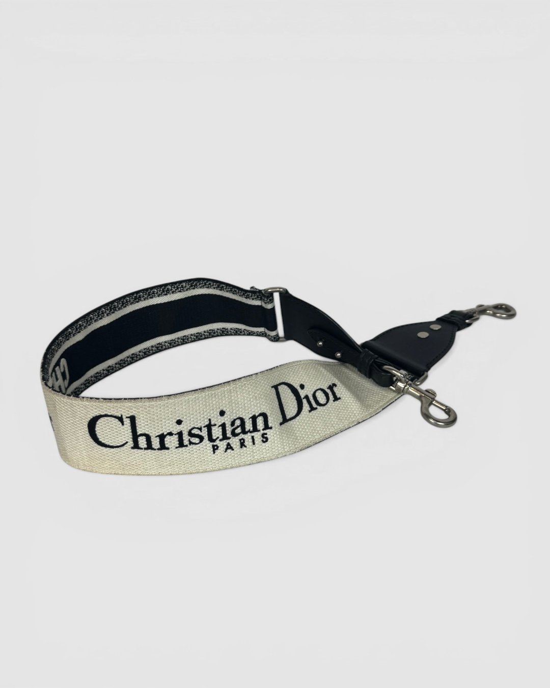 Christian Dior Adjustable Shoulder Strap Leather Trim