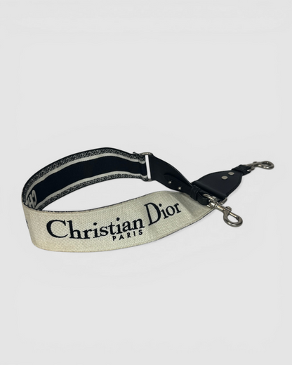 Christian Dior Adjustable Shoulder Strap Leather Trim