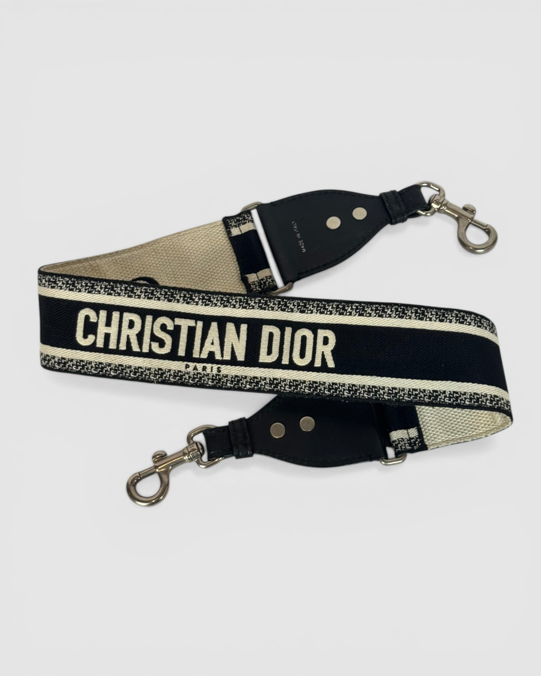 Christian Dior Adjustable Shoulder Strap Leather Trim