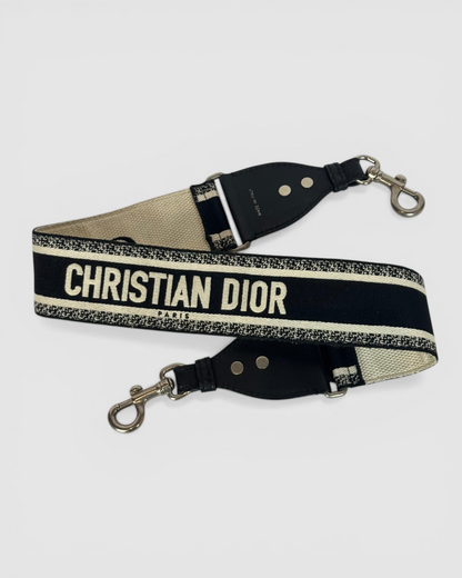 Christian Dior Adjustable Shoulder Strap Leather Trim