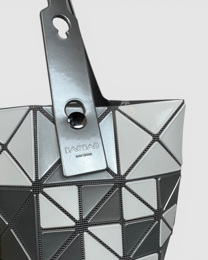Issey Miyake Bao Bao Grey & White Lucent Prism Tote