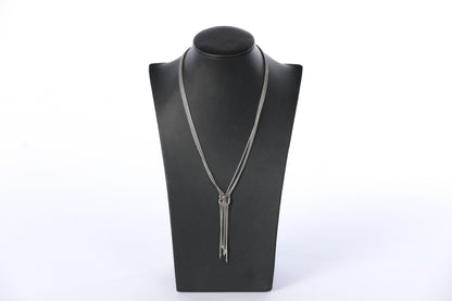 David Yurman Sterling Silver & Pave Diamond Cluster "Confetti" Lavalier Lariat Tassel Necklace