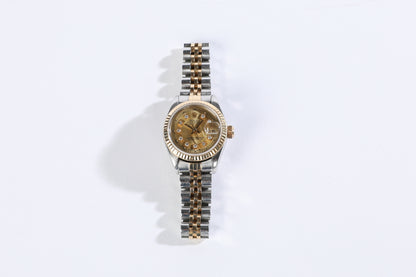 Rolex Datejust Oyster Perpetual 18k Gold & Steel, Jubilee Bracelet, Dial champagne, 10 Diamonds