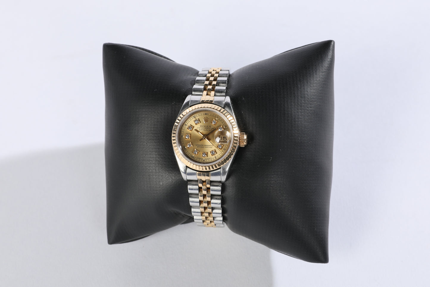 Rolex Datejust Oyster Perpetual 18k Gold & Steel, Jubilee Bracelet, Dial champagne, 10 Diamonds