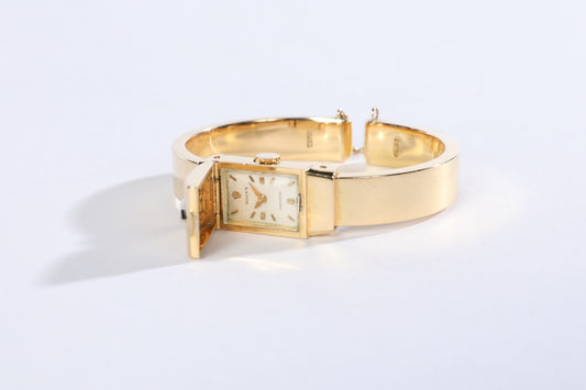Rolex Vintage 1960 Lucerne Precision 18K Gold & Diamond Bracelet Watch