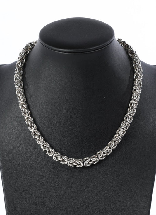 Stephen Dweck 18" Orogento Hand Woven Chain Necklace In Sterling Silver