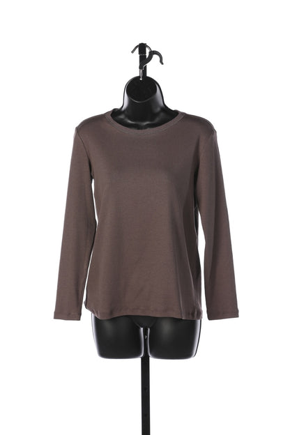 Fabiana Filippi Purple Long Sleeve Crew Neck Top