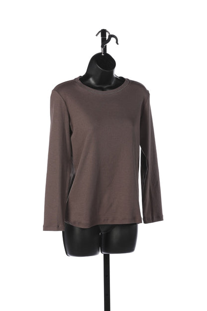 Fabiana Filippi Purple Long Sleeve Crew Neck Top