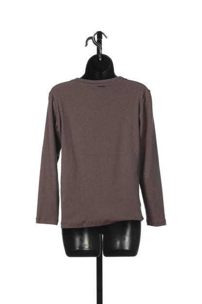 Fabiana Filippi Purple Long Sleeve Crew Neck Top