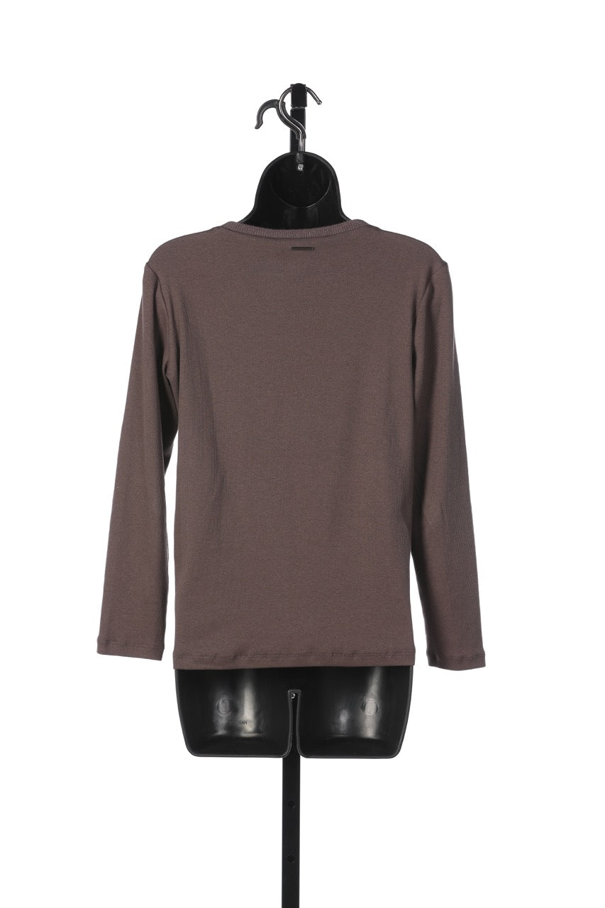 Fabiana Filippi Purple Long Sleeve Crew Neck Top