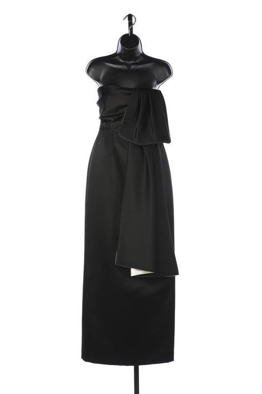 Prada Strapless Kimono Bow Gown