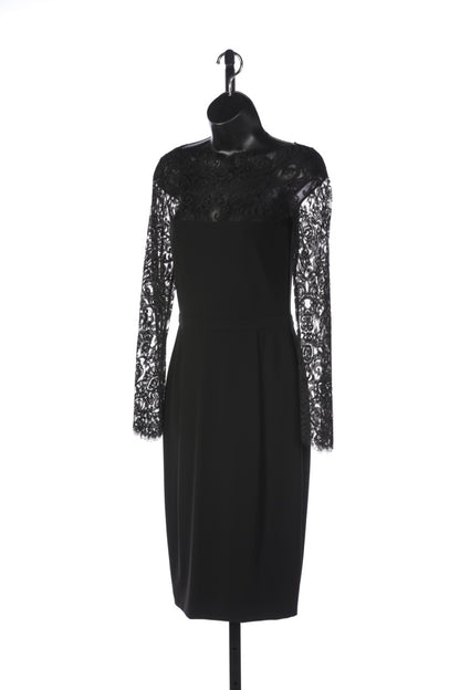 Gucci Black Knee-Length Dress w/ Long Sleeve Lace Top NWT Kit's Boutique Gucci Black Knee-Length Dress w/ Long Sleeve Lace Top NWT Kit's Boutique