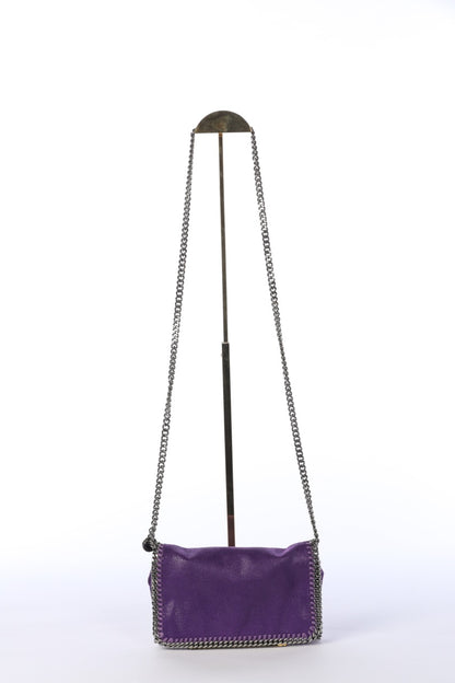 Stella McCartney Purple Vegan Leather Falabella Shoulder Bag