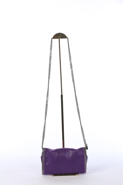 Stella McCartney Purple Vegan Leather Falabella Shoulder Bag