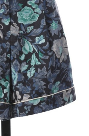 Burberry Blue Floral Shorts w/ Pockets and White Trim