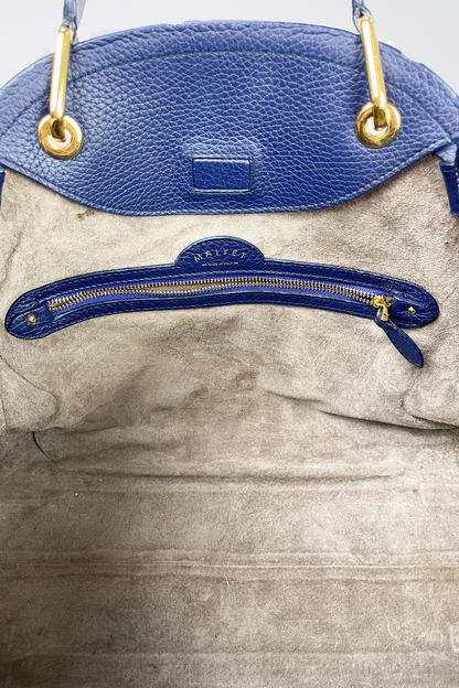 Maiyet Leather Colorblock Pattern Handle Bag
