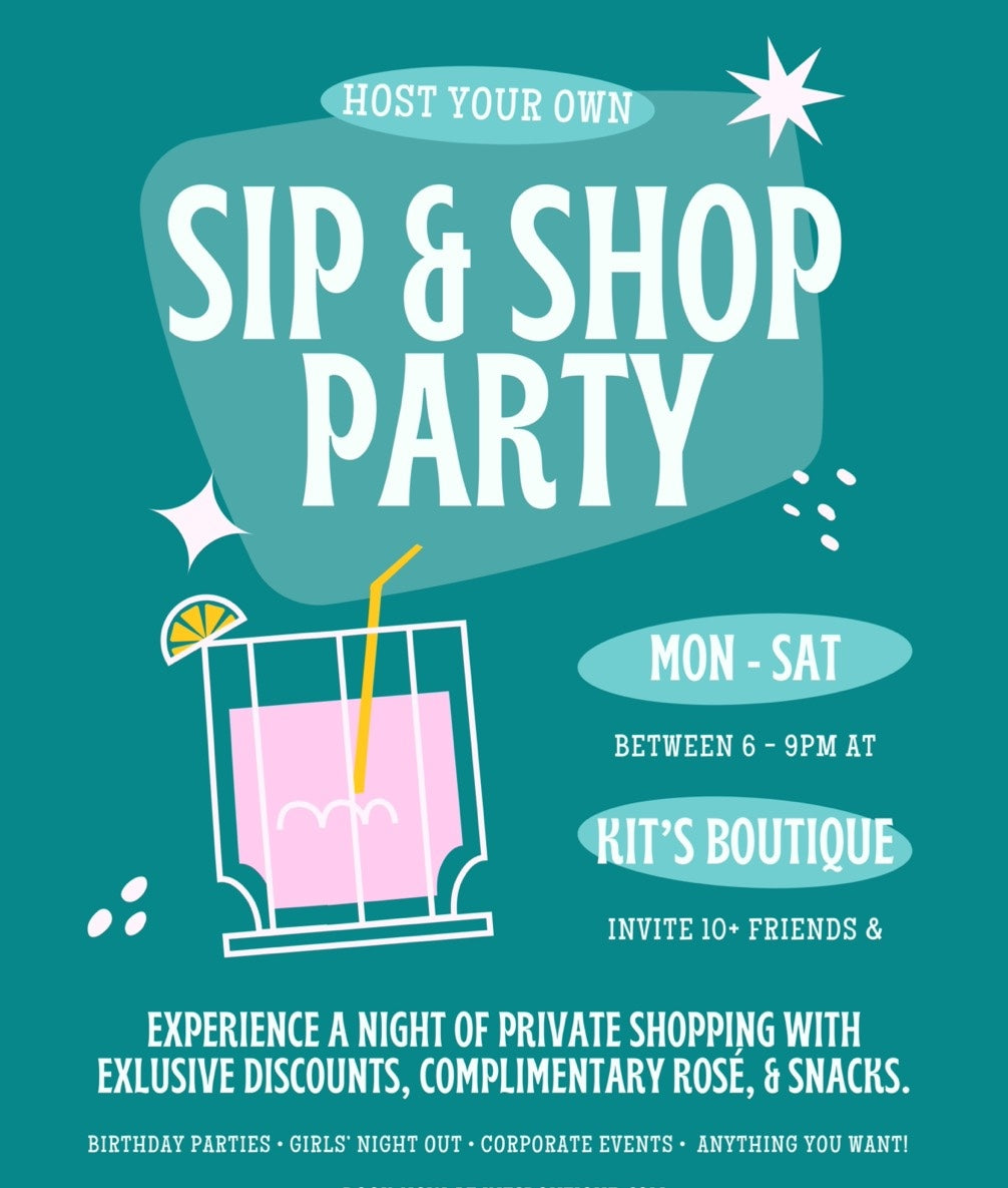 Book a Sip & Shop Party