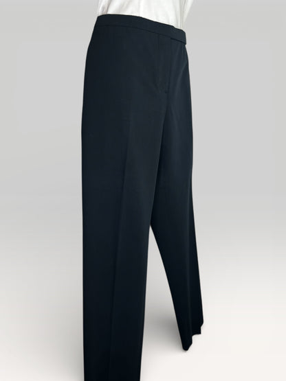 Prada Black High-Waist Straight Leg Cropped Trousers