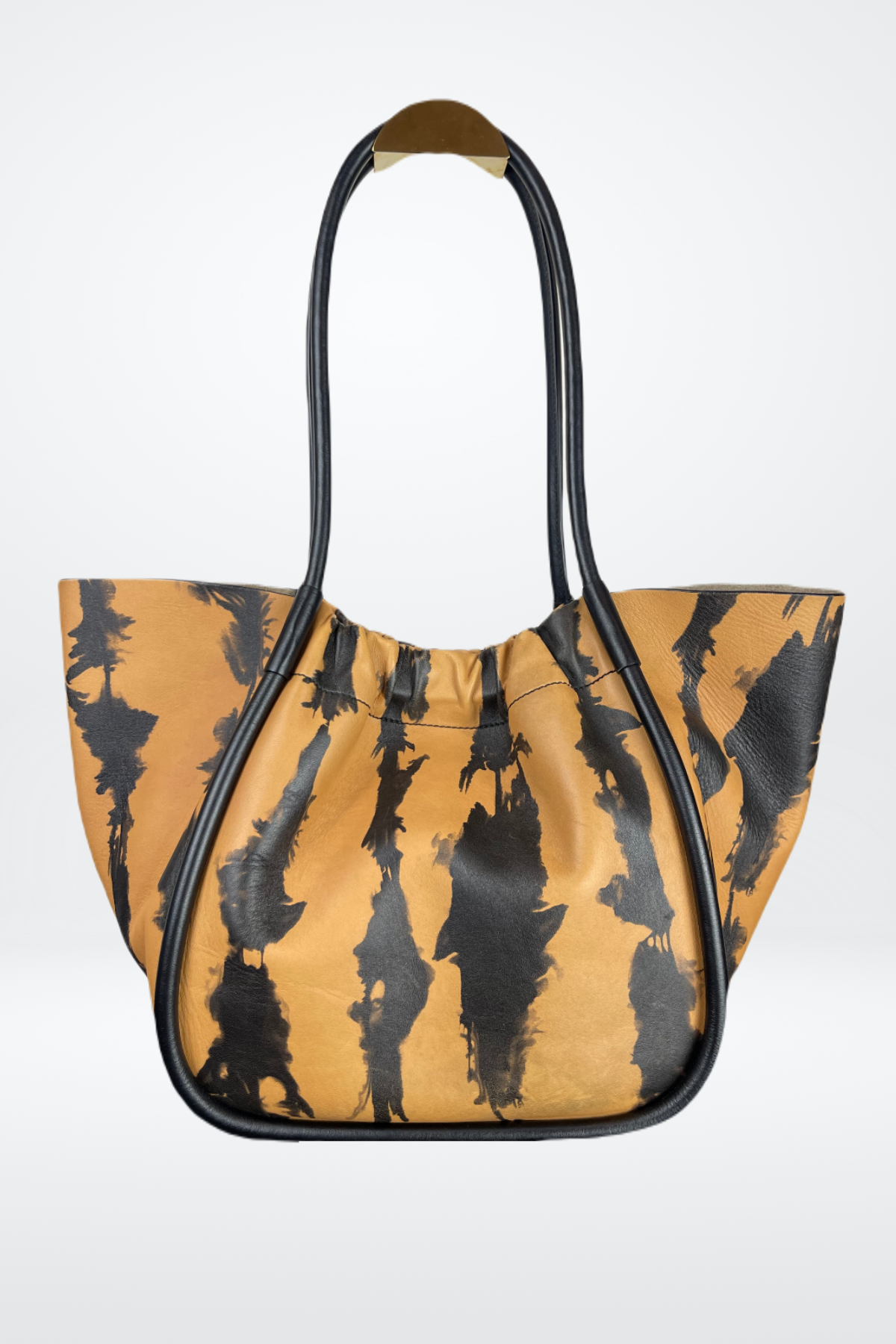 Proenza Schouler Brown/Black Watercolor Lateral Line Handbag