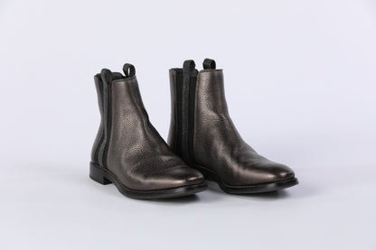 (O) Brunello Cucinelli Ankle High Rhinestone Detail Boot - Comes w Box