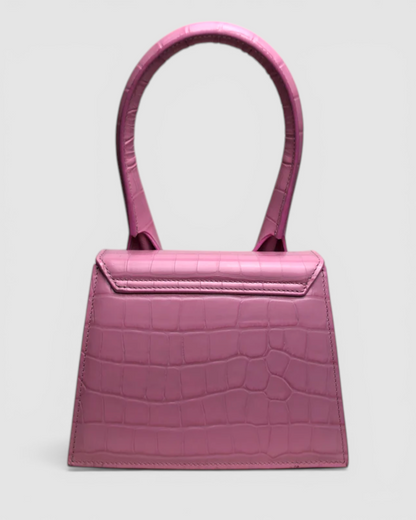 Jacquemus Pink Croc Medium Chiquito – Kit's Boutique Jacquemus Pink Croc Medium Chiquito – Kit's Boutique